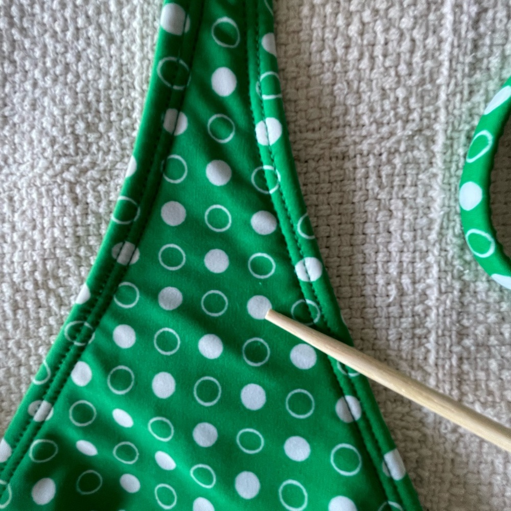 Hot Water Green and White Polka dot Bikini - Picture 6 of 8